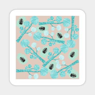 Cloud Pine Pattern Magnet