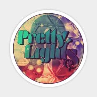 Pretty Lights - round retro Magnet