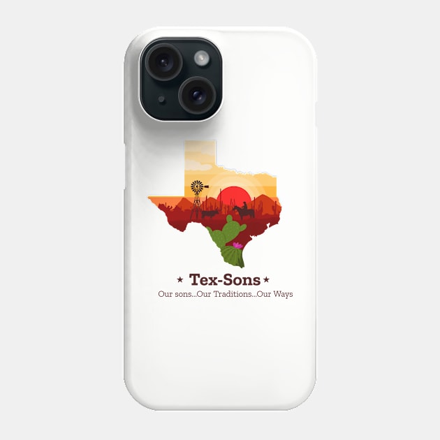 Texas T-shirt Phone Case by Toni's Tee's