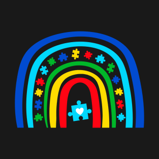 Autism Awareness Month Rainbow T-Shirt