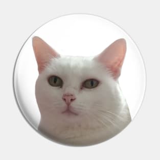 Cute White Cat Pin