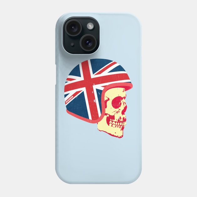 Cafe Racer Skull biker Phone Case by SeaGreen