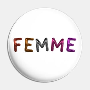 Femme - Lesbian Flag Pin