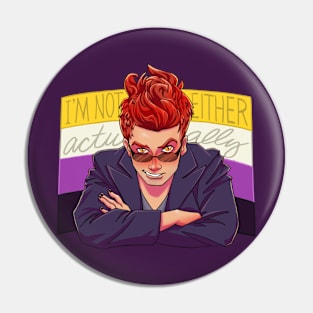 Nonbinary Demon Crowley Pin