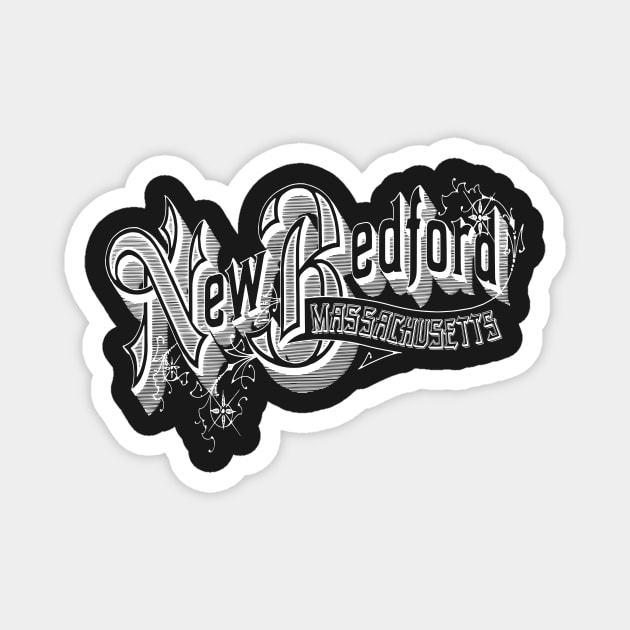 Vintage New Bedford, MA Magnet by DonDota