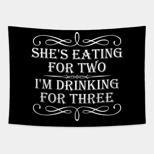 She's eating for two I'm drinking for three Tapestry by captainmood