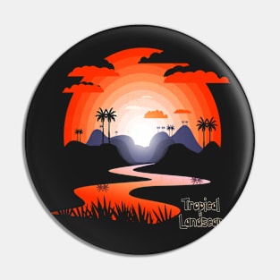 tropical landscape Pin