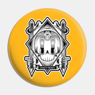 crazyheads Pin