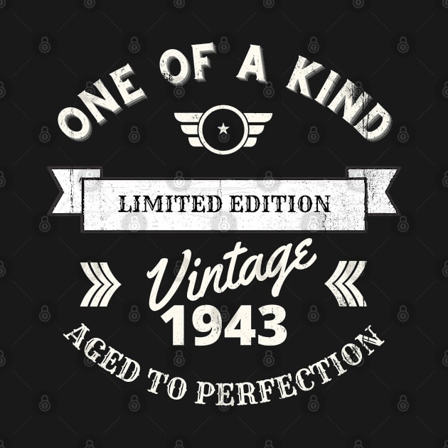 One of a Kind, Limited Edition, Vintage 1943, Aged to Perfection by Blended Designs