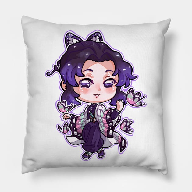 Shinobu Kocho ❁ Kimetsu no Yaiba Pillow by HaruKirosh