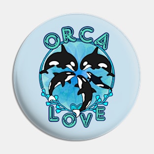 Orca Love Pin