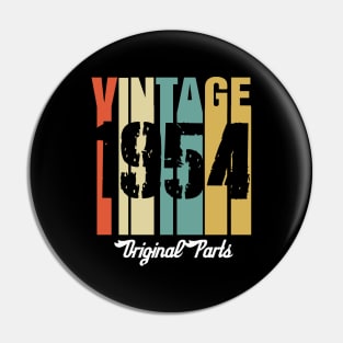 Vintage 1954 Original Parts Retro Vintage Birthday Gifts 66s Pin