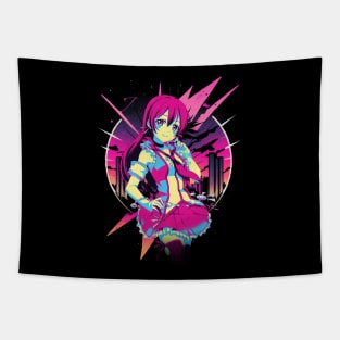 Nico Yazawa's Idol Power Unleashed T-Shirt Tapestry