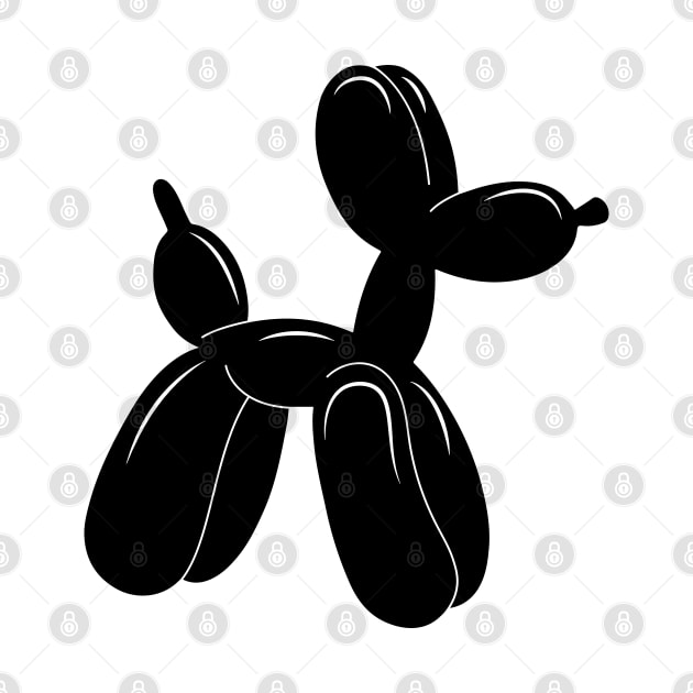 Black balloon dog by drugsdesign