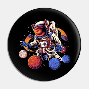 Astronaut Protect The Planet Pin