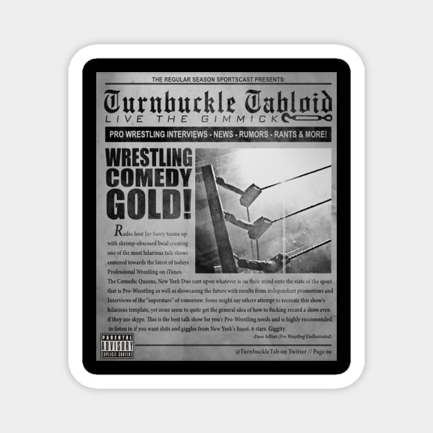 Turnbuckle Tabloid Vintage News Magnet by TurnbuckleTabloid