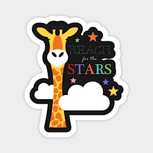 Reach for the stars giraffe Magnet