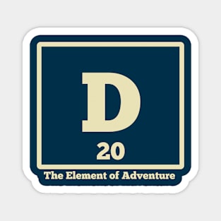 D20 The Element of Adventure Magnet