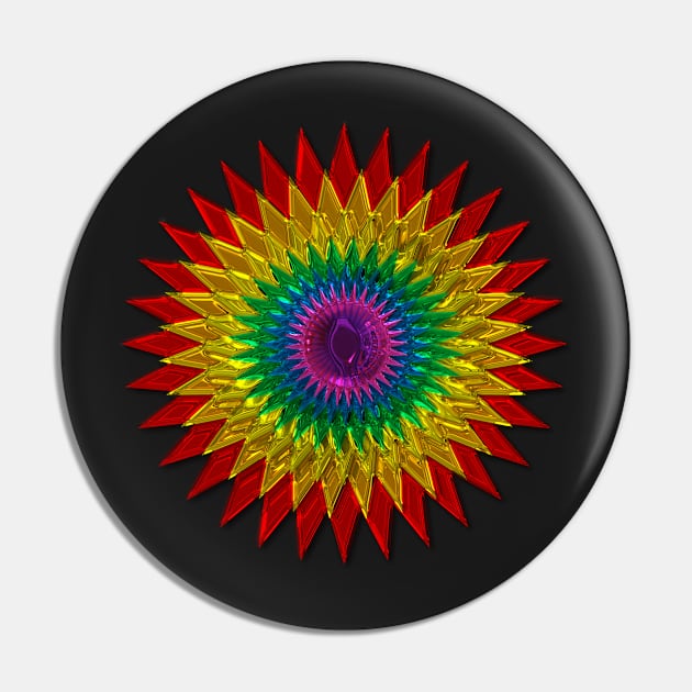 Mandala Geometry Fractal Sacred Yoga Art Mantra Good Vibe Pin by twizzler3b