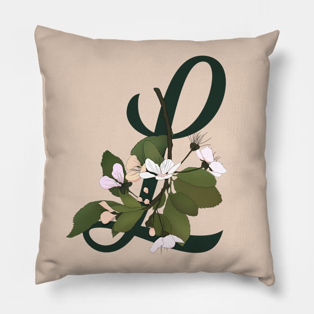 Monogram L Pillow by eveline