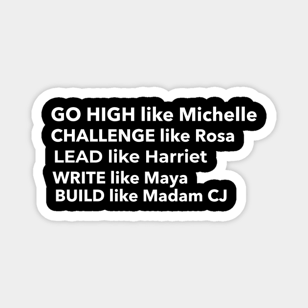 Black History Queens Magnet by Pro Melanin Brand