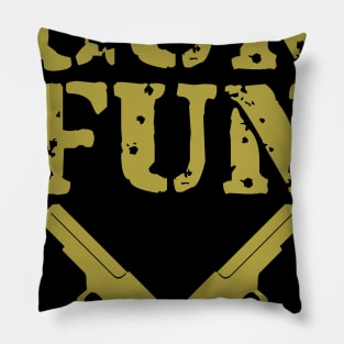 Gun Fun 2nd Amendment Patriotic Gear Pillow