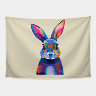 Rabbit Wpap Pop Art Tapestry