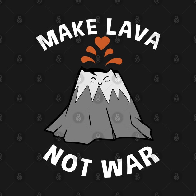 Make Lava Not War Funny Valentines by TheBeardComic