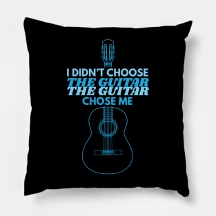 I Didn't Choose The Guitar Classical Guitar Outline Pillow
