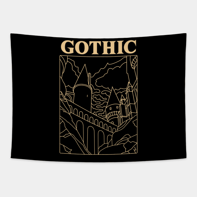 Gothic Architecture, Architects, Builders, Designers Tapestry by Style Conscious