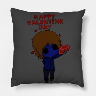 Creepypasta Eyeless Jack valentine day Pillow