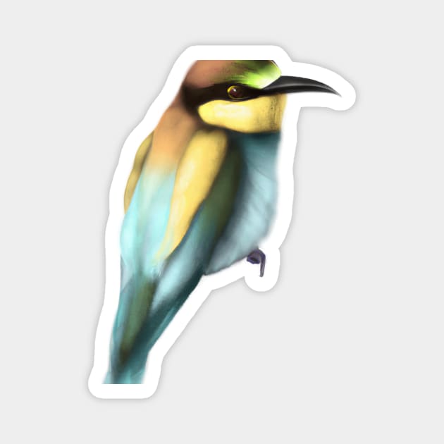 Cute Bee-Eater Drawing Magnet by Play Zoo