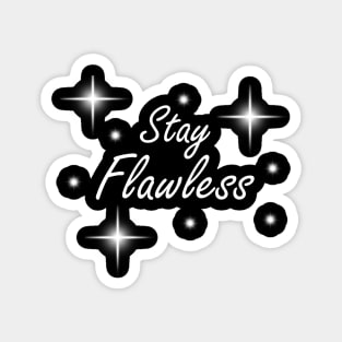 Stay Flawless White Star Magnet