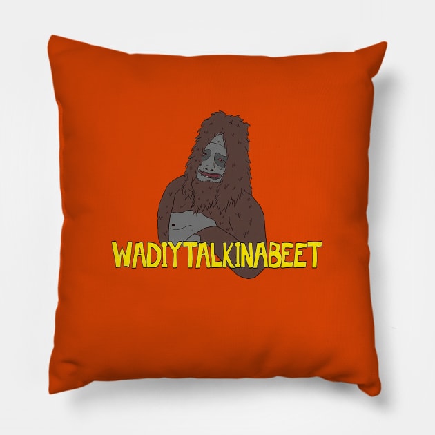 Sassy The Sasquatch Dynames Pillow by umarerikstore