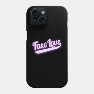 Fake love in purple lavender Phone Case