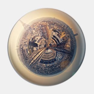 Paris micro planet Pin