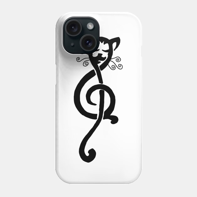 Musicat Phone Case by ElviraDraat