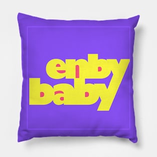 Enby Baby Pillow