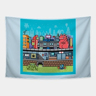 Monster St. Station Tapestry