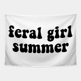 feral girl summer Tapestry