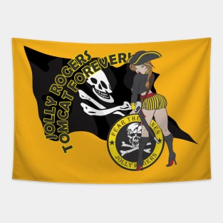 Tomcat Forever Jolly Rogers Tapestry