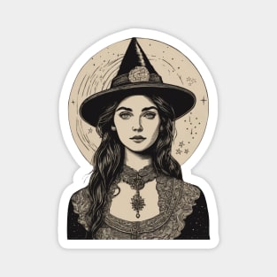 Vintage Witch Magnet