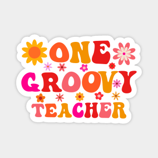 One Groovy Teacher Magnet