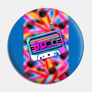 80s nostalgia cassette art Pin