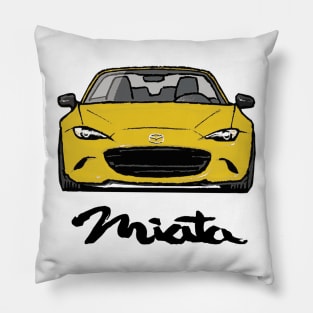 MX5 Miata ND Yellow Pillow