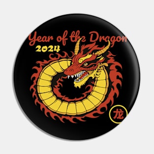 Chinese New Year 2024 Year of The Dragon Pin