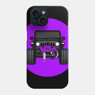 [JEEP]_BLACK_Front 'PURPLE CIRCLE' Phone Case