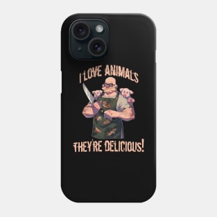 Funny Butcher Sayings Gift For Butcher Phone Case