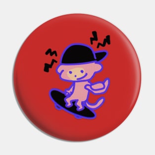 Skater Monkey! Pin