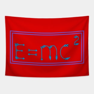 Einstein's famous formula of arrows Tapestry